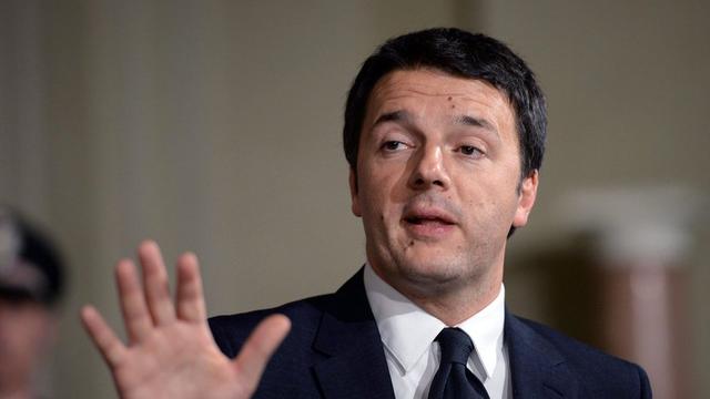 Le nouveau chef du gouvernement italien Matteo Renzi a prêté serment ce samedi. [Maurizio Brambatti - EPA]