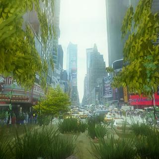 Urban Jungle transforme les rues de Street View en paysage de fin du monde.