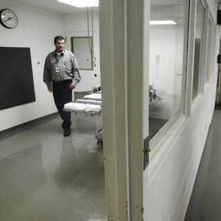Une chambre d'exécution dans la prison de McAlester en Oklahoma. [AP Photo]