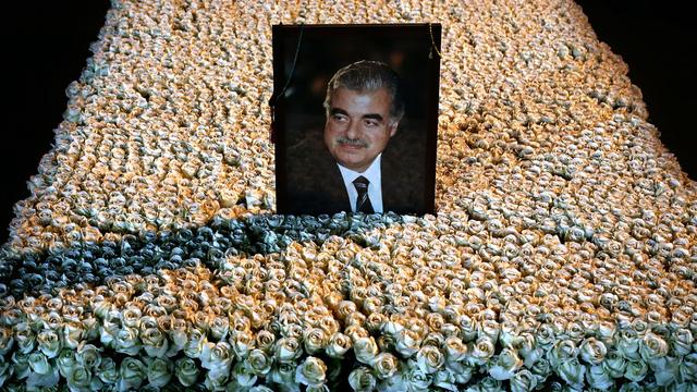 La tombe fleurie du Premier ministre assassiné Rafik Hariri, le 15 janvier 2014. [AP Photo/Hussein Malla]