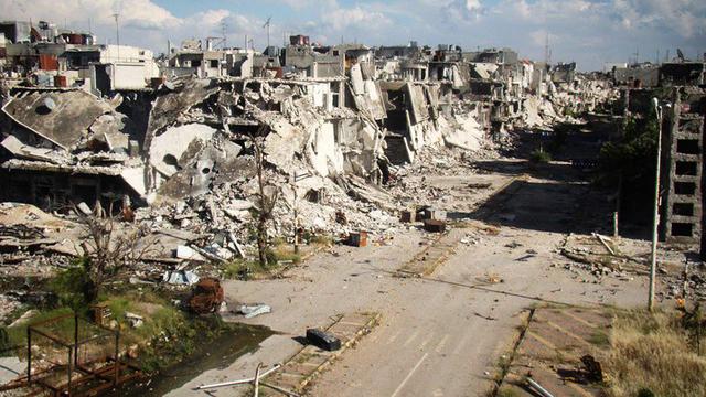 Les Etats-Unis accusent le régime de Bachar al-Assad de nouvelles attaques à l'arme chimique. (Ici, la ville de Homs, image d'archives) [Lens Young Homsi]