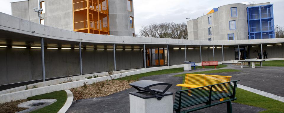 Les bâtiments de la prison Curabilis, inaugurée en avril 2014. [Keystone - Salvatore Di Nolfi]