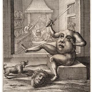Gravure de Wenceslas Hollar "The Members and the Belly". [dr]