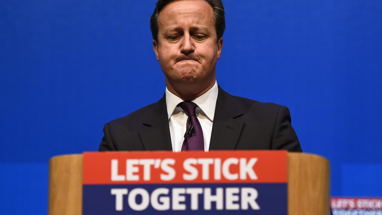 Le Premier ministre britannique David Cameron a alterné compliments, menaces et promesses. [Dylan Martinez]