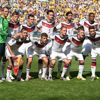 Invaincue, l'Allemagne a malgré tout peiné face au Ghana (2-2), et l'Algérie en 8e (2-1 ap). [AFP - Andreas Gebert]
