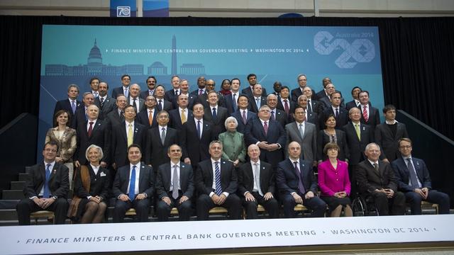 Réunion des ministres des Finances du G20 à Washington. [Shawn Thew/EPA]