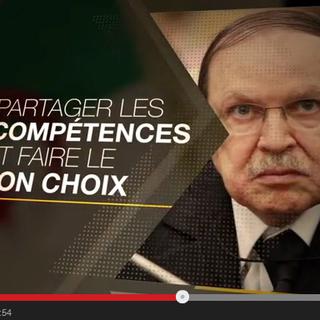 Capture d'écran d'une vidéo officielle de campagne du candidat Abdelaziz Bouteflika à l'élection présidentielle 2014 en Algérie. [Youtube]