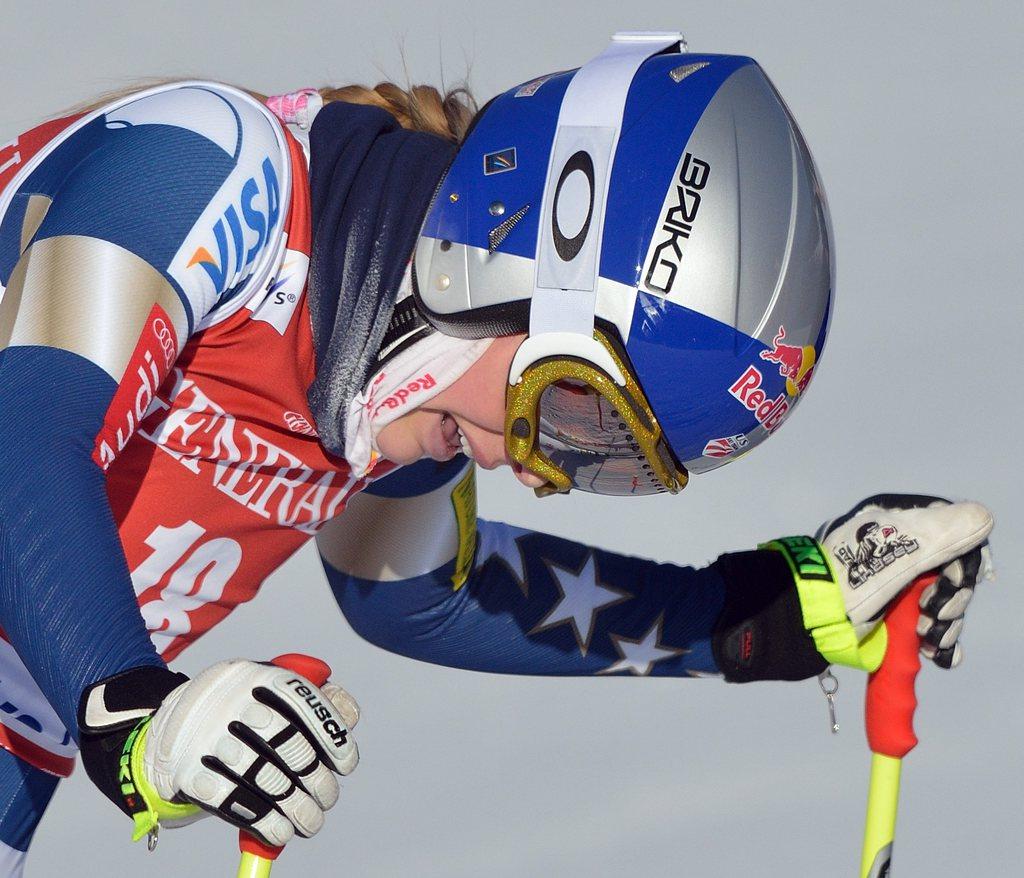 L'Américaine restera éloignée du cirque blanc pendant de longs mois. [KEYSTONE - Mike Sturk]