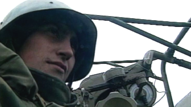 Soldat russe en Tchétchénie, 1999. [RTS]