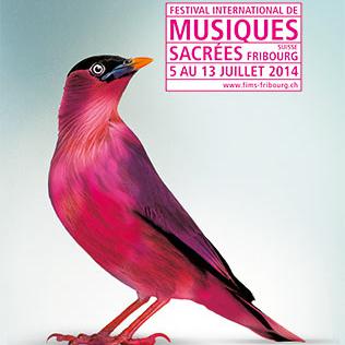 Visuel du Festival International de Musiques Sacrées de Fribourg 2014. [fims-fribourg.ch]