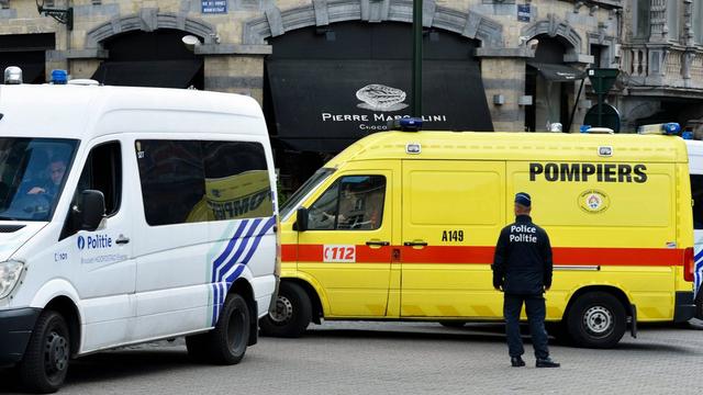 La fusillade s'est déroulée près du Musée juif de Belgique au centre de la capitale. [EPA/Stéphanie Lecoq]