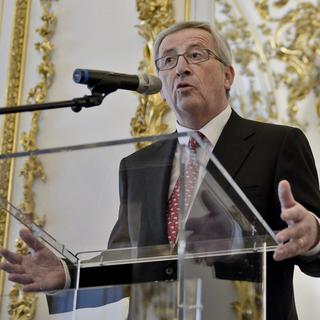 Jean-Claude Juncker: né le 9 décembre 1954 à Redange-sur-Attert au Luxembourg, dont il a été le Premier ministre de janvier 1995 à décembre 2013. Il est le candidat du Parti populaire européen. [Herbert Neubauer]
