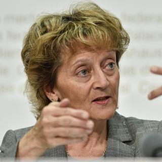 La ministre des Finances Eveline Widmer-Schlumpf est en charge de la réforme de l'impôt anticipé. [Peter Schneider]