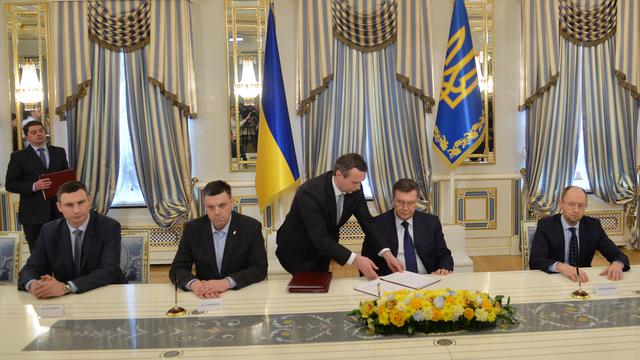 Ukraine: signature accord le 21 février 2014 [SERGEI SUPINSKY]