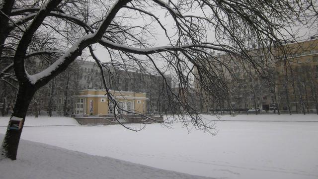 L'étang du Patriarche à Moscou. [David Collin]