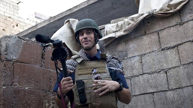 Le journaliste américain James Foley, en 2012, à Alep en Syrie. [Nicole Tung]