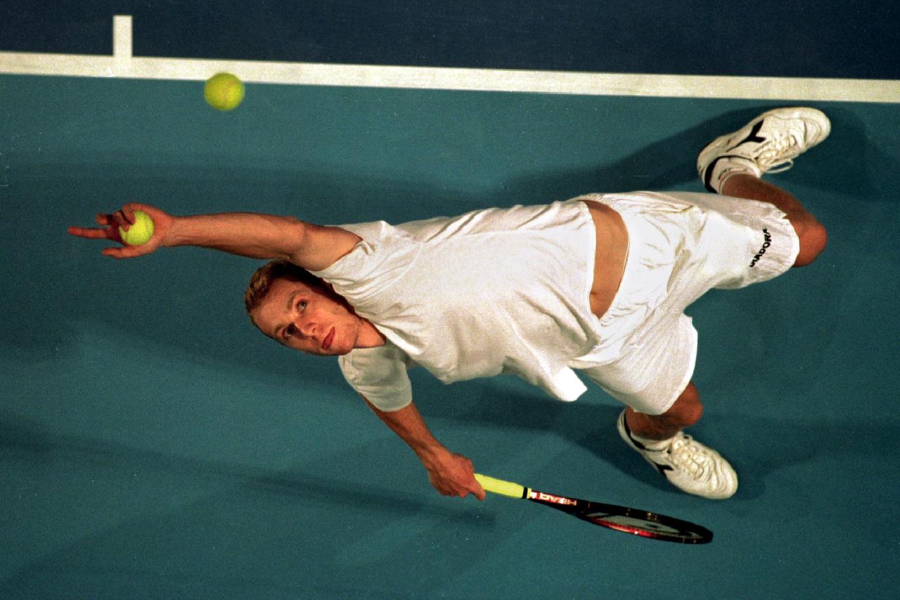 Lors de la finale de 1992, Marc Rosset (photo) et Jakob Hlasek étaient hors du top-30 mondial. [© STR New / Reuters]