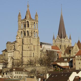 La cathédrale de Lausanne. Photo d'archives. [Keystone - Laurent Gilliéron]