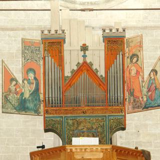 L'orgue de la basilique de Valère à Sion. [CC BY SA - Frinck51]