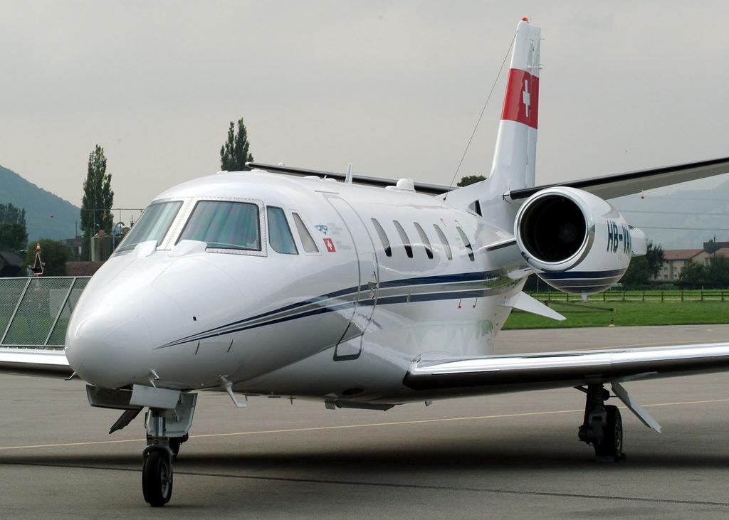 Le Cessna Citation 560 Excel commence à prendre de l'âge. [KEYSTONE - Juerg Mueller]