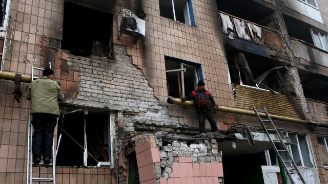 Les destructions s'accumulent à Donetsk, théâtre de combats incessants depuis des mois. [Igor Maslov/RIA Novosti]