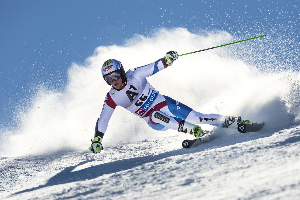 Murisier en action à Sölden. [Jean-Christophe Bott]