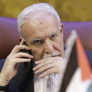 Le ministre palestinien des Affaires étrangères Nouri al-Maliki, mardi au Caire. [Amr Nabil]