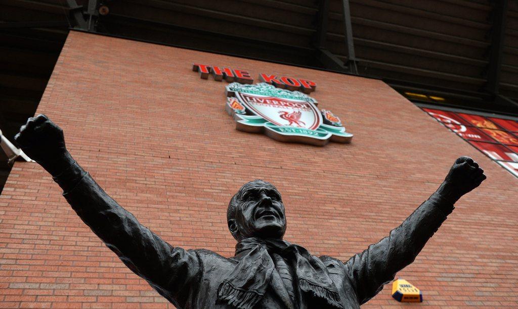 Bill Shankly, légende de Liverpool, a droit à sa statue à Anfield. [KEYSTONE - Rain]