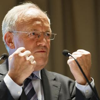 Johann Schneider-Ammann lors d'une conférence à Genève en avril dernier.
