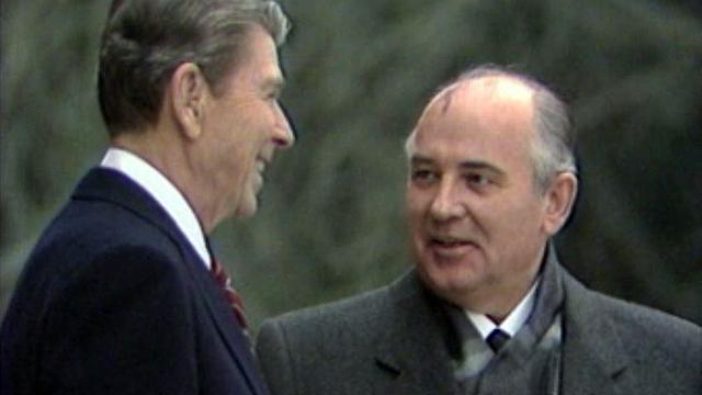 Premier jour de la rencontre entre Reagan et Gorbatchev à Genève.
