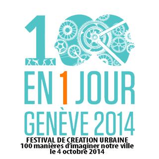 Logo du festival 100 en 1 jour. [100en1jourgeneve.com]
