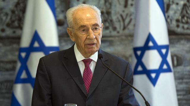 Le président israélien Shimon Peres.