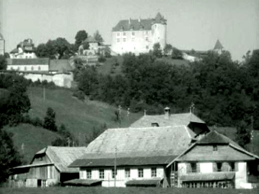 Le château de Gruyère en 1964.