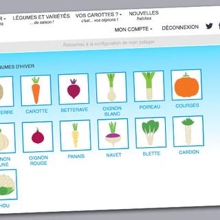 Un site qui permet de planter ses légumes d'un coup de clic. [monpotager.com]