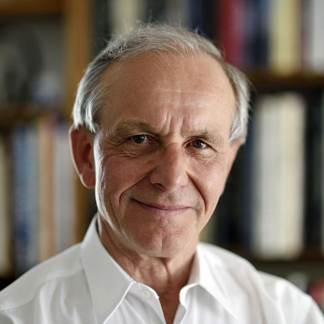 L'auteur et généticien français Axel Kahn, le 14 avril 2015 à Paris. [Eric Feferberg]