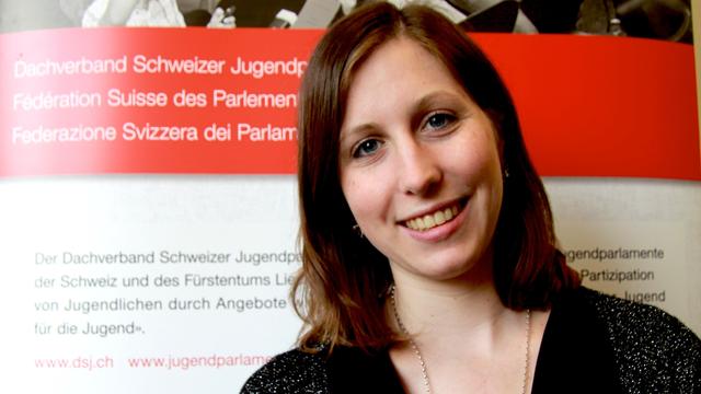 Aurélia Buchs, responsable de la Fédération suisse des Parlements des jeunes.