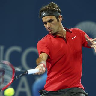 Roger Federer a connu un début de match difficile. [Tertius Pickard]