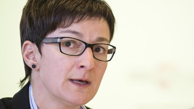 Karin Perraudin, présidente du Groupe Mutuel. [Keystone - Maxime Schmid]