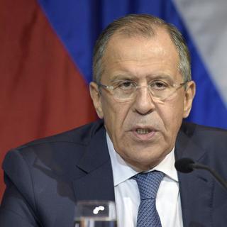 Sergei Lavrov appelle à des efforts communs de la Russie, de la France et d’autres pays. [EPA/Keystone - Hans Punz]