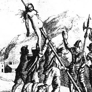 Gravure illustrant le massacre des vaudois, en 1655 dans le Piémont. [CC-BY-SA]