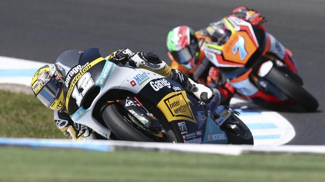 Lüthi avait les moyens de finir sur le podium à Phillip Island. [Keystone - Rob Griffith]