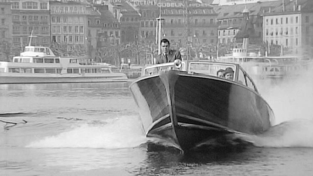 Police du port, Genève, 1968. [RTS]