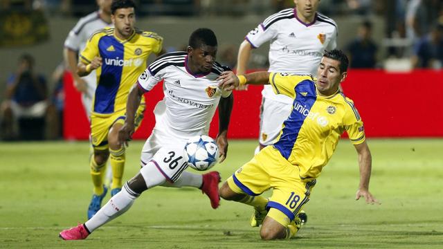 Breel Embolo et le FCB devront se contenter de l'Europa League. [Keystone - Abir Sultan]