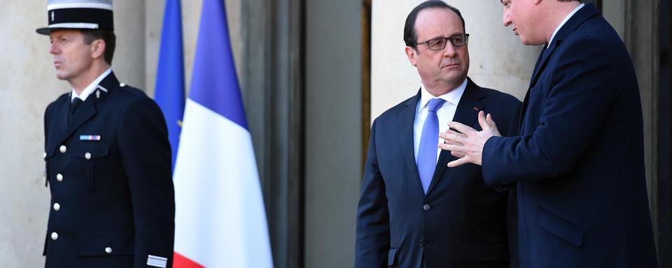 François Hollande a accueilli lundi David Cameron à l'Elysée. [AFP - Stéphane de Sakutin]