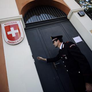 Une ambassade de Suisse en Italie. [AFP - Filippo Monteforte]