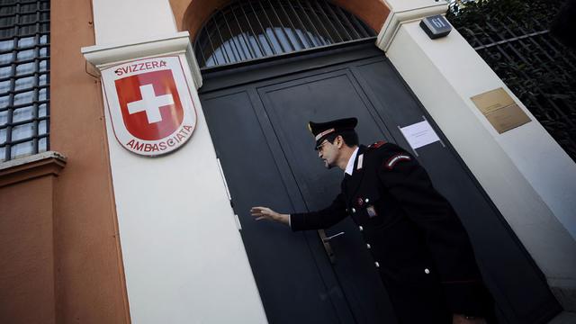 Une ambassade de Suisse en Italie. [AFP - Filippo Monteforte]