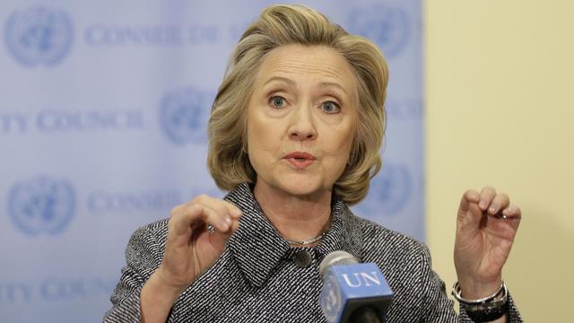 Hillary Clinton a affirmé: "à aucun moment, je n'ai envoyé des documents confidentiels par email". [AP Photo/Keystone - Seth Wenig]