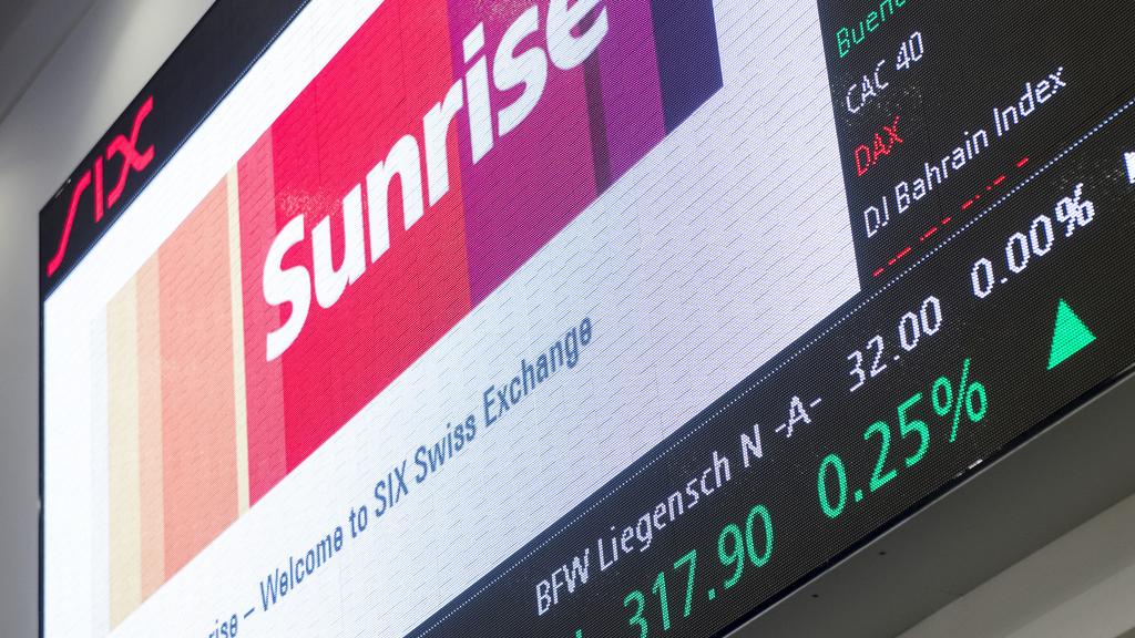 Sunrise a fait son entrée en bourse le 6 février 2015. [Keystone - Ennio Leanza]