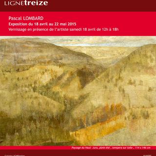 Affiche de l'exposition Pascal Lombard à la Galerie Lignetreize.