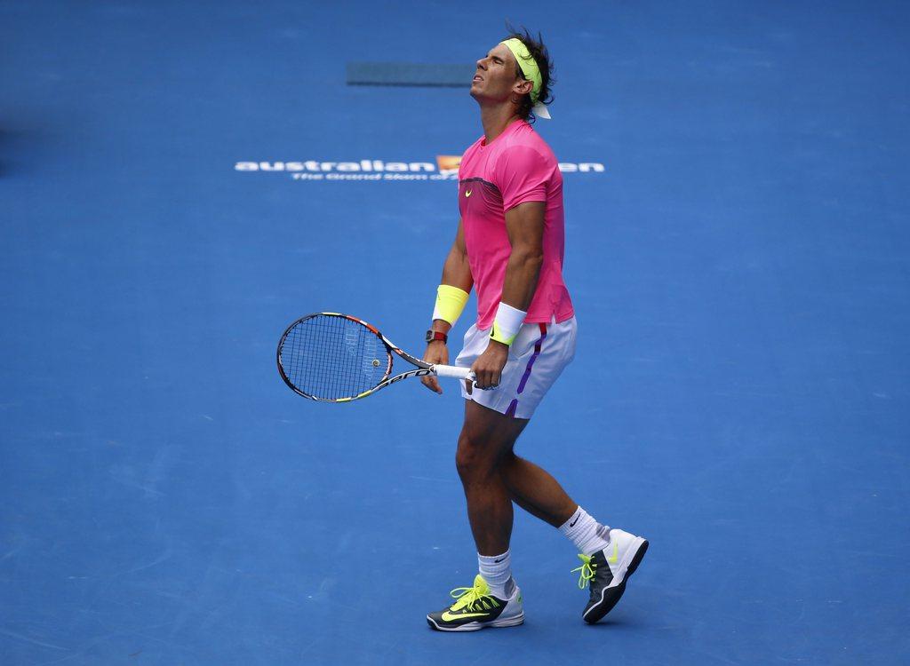 Nadal n'avait plus encaissé un 6-0 en Grand Chelem depuis... 2006. [KEYSTONE - MADE NAGI]